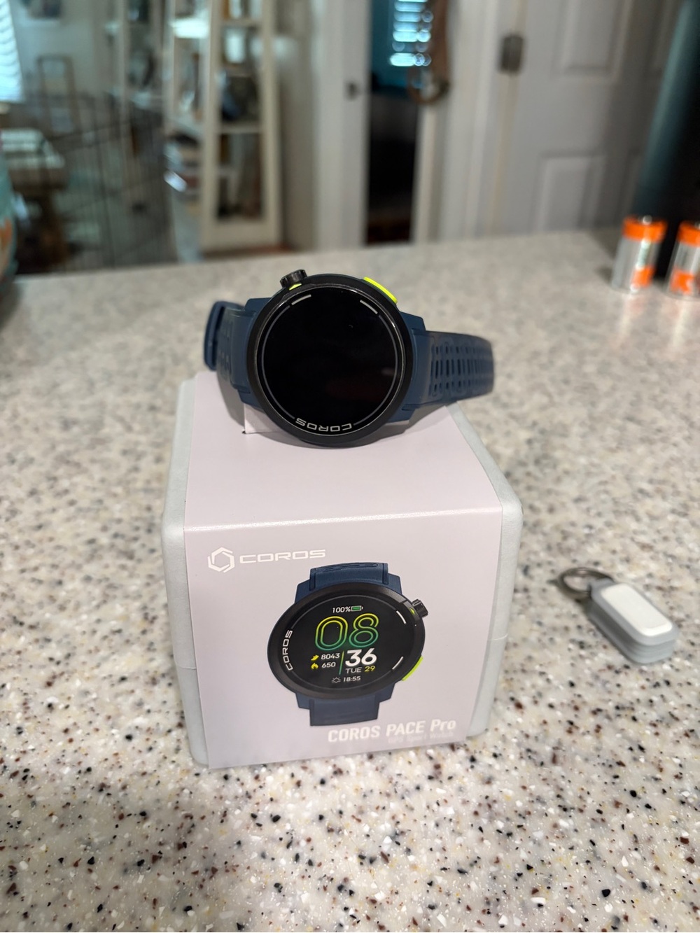 Coro Pace Pro Sports Watch - Blue with Neon Lime Accent
